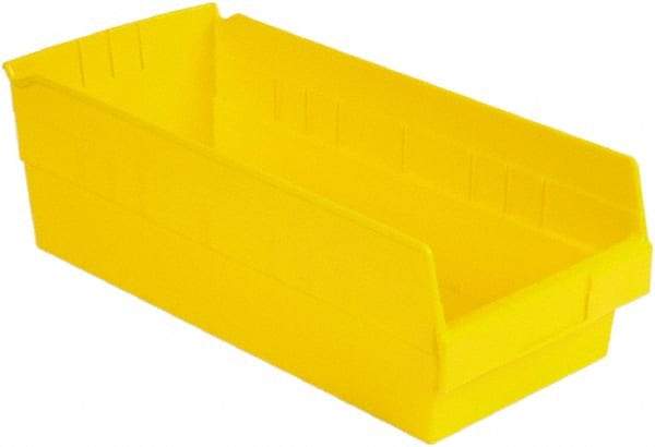 LEWISBins+ - 17-7/8" Deep, Yellow Hopper Shelf Bin - 6" High x 8-3/8" Wide x 17-7/8" Long - Caliber Tooling