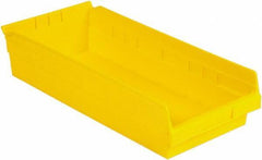 LEWISBins+ - 17-7/8" Deep, Yellow Hopper Shelf Bin - 4" High x 8-3/8" Wide x 17-7/8" Long - Caliber Tooling