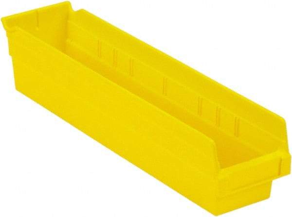 LEWISBins+ - 17-7/8" Deep, Yellow Hopper Shelf Bin - 4" High x 4-1/8" Wide x 17-7/8" Long - Caliber Tooling