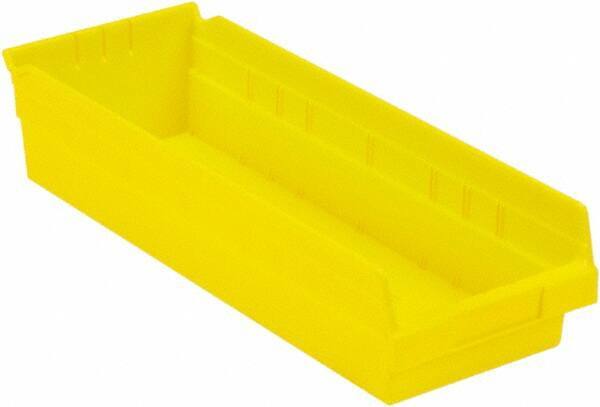 LEWISBins+ - 17-7/8" Deep, Yellow Hopper Shelf Bin - 4" High x 6-5/8" Wide x 17-7/8" Long - Caliber Tooling