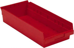 LEWISBins+ - 17-7/8" Deep, Red Hopper Shelf Bin - 4" High x 8-3/8" Wide x 17-7/8" Long - Caliber Tooling