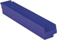 LEWISBins+ - 23-5/8" Deep, Blue Hopper Shelf Bin - 4" High x 4-1/8" Wide x 23-5/8" Long - Caliber Tooling