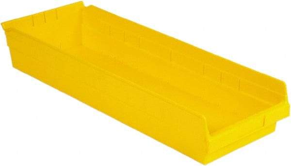 LEWISBins+ - 23-5/8" Deep, Yellow Hopper Shelf Bin - 4" High x 8-3/8" Wide x 23-5/8" Long - Caliber Tooling