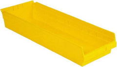 LEWISBins+ - 23-5/8" Deep, Yellow Hopper Shelf Bin - 4" High x 8-3/8" Wide x 23-5/8" Long - Caliber Tooling