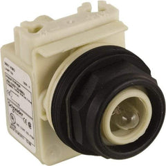 Schneider Electric - 208 VAC at 50/60 Hz via Transformer, 220 VAC at 50/60 Hz via Transformer Indicating Light - Round Lens, Screw Clamp Connector, Corrosion Resistant, Dust Resistant, Oil Resistant - Caliber Tooling