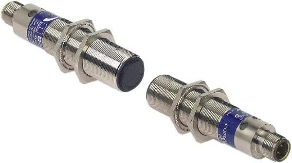 Telemecanique Sensors - M12 Connector, 30m Nominal Distance, Shock and Vibration Resistant, Through Beam Photoelectric Sensor - 12 to 24 VDC, 30 Hz, Brass, 95mm Long x 18mm Wide x 7 Inch High - Caliber Tooling