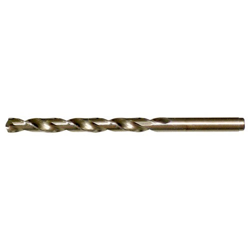 12.50mm RHS / RHC HSS-CO 8% (M42) 135 Degree Split Point NAS907 Type J Cobalt Heavy Duty Jobber Drill - Straw / Gold Oxide - Exact Industrial Supply