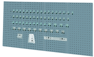 Four-Panel Steel Toolboard System - Utility Gray - Caliber Tooling