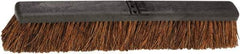 Harper Brush - 24" Heavy Duty Palmyra Push Broom - 2-7/8" Bristle Length, Plastic Block, Bolt-On Handle Connection, Handle Sold Separately - Caliber Tooling