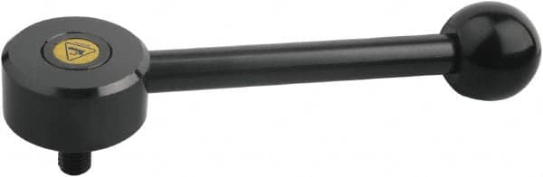 KIPP - M8, Steel Threaded Stud Adjustable Clamping Handle - 118.5mm OAL, 23mm High - Caliber Tooling