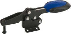 KIPP - Horizontal Handle, Manual Hold Down Toggle Clamp - U-Bar, Flanged Base, Nitride/Oxide Finish, Steel - Caliber Tooling