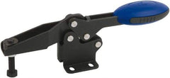 KIPP - Horizontal Handle, Manual Hold Down Toggle Clamp - U-Bar, Flanged Base, Nitride/Oxide Finish, Steel - Caliber Tooling