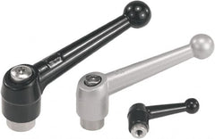 KIPP - M6, Zinc Threaded Hole Adjustable Clamping Handle - 73mm OAL, 49.5mm High - Caliber Tooling