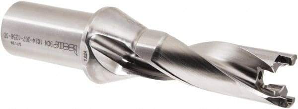 Iscar - 1.024 to 1.059" Diam, 3xD, 3.07" Max Drill Depth, 7.04" OAL, Replaceable Tip Drill - 7.04" OAL, 3xD Drill Depth by Diam Ratio - Caliber Tooling