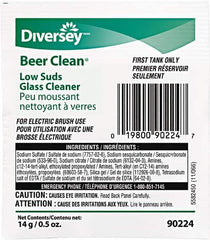 Diversey - 0.50 oz Packet Unscented Glass Cleaner - Use on Beverage Glass - Caliber Tooling