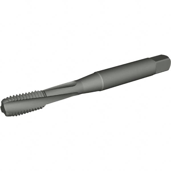 Kennametal - 5/16-18 UNC 3 Flute 3B Modified Bottoming Spiral Flute Tap - Powdered Metal, TiN/CrC/C Finish, 69mm OAL, Right Hand Flute, Right Hand Thread, H3, Series T662 - Caliber Tooling