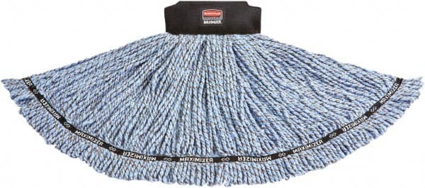 Rubbermaid - 2-1/2" Black Head Band, Large Blended Fiber Loop End Mop Head - 4 Ply - Caliber Tooling