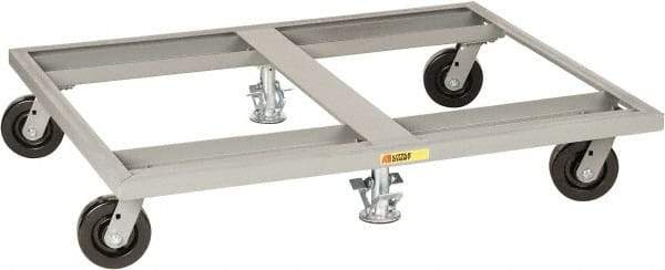 Little Giant - 3,600 Lb Capacity Steel Pallet Dolly - 48" Long x 48" Wide x 9" High, 6" Phenolic Wheels - Caliber Tooling