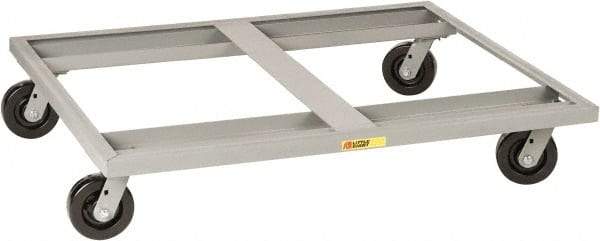 Little Giant - 3,600 Lb Capacity Steel Pallet Dolly - 48" Long x 42" Wide x 9" High, 6" Phenolic Wheels - Caliber Tooling