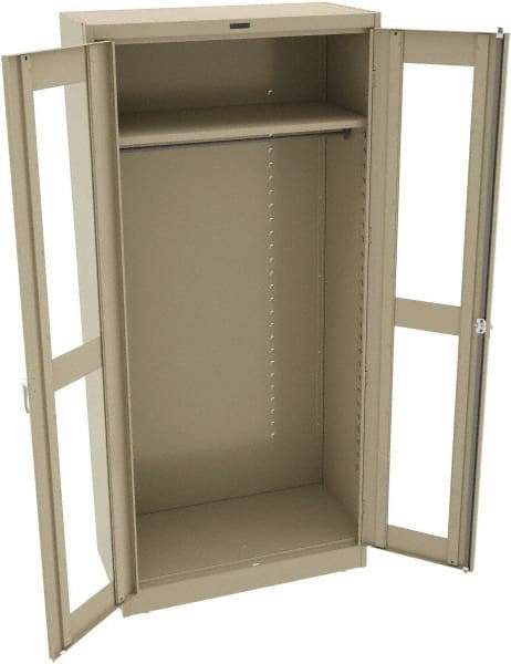 Tennsco - 6 Shelf Wardrobe Storage Cabinet - Steel, 36" Wide x 18" Deep x 78" High, Sand - Caliber Tooling