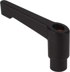 Morton Machine Works - M5, 12mm Hub Diam, Glass Fiber Reinforced Plastic Metric A-Tapped Adjustable Clamping Handle - 42mm OAL, 35mm High, 7.5mm Hole Depth - Caliber Tooling