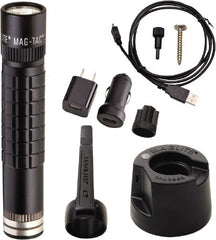 Mag-Lite - LED Bulb, Industrial/Tactical Flashlight - Black Aluminum Body, 1 Li-FeP04 Battery Included - Caliber Tooling