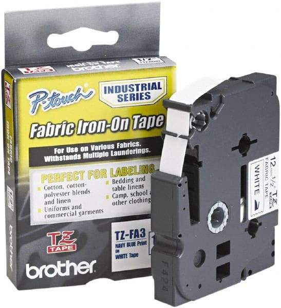 Brother - 1/2" Wide x 108" Long, White Label Tape - For Label Maker - Caliber Tooling