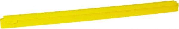 Vikan - 27.6" Polypropylene Blade Squeegee Refill - Threaded End, Double Edge, Yellow, Polypropylene Holder, Use with 77156 - Caliber Tooling