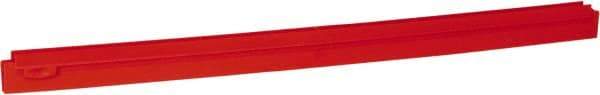 Vikan - 27.6" Polypropylene Blade Squeegee Refill - Threaded End, Double Edge, Red, Polypropylene Holder, Use with 77154 - Caliber Tooling