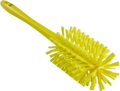 Vikan - 3-1/2" Diam Polyester Bottle Brush - 17" OAL, 6-1/4" Head Length, Polypropylene Handle - Caliber Tooling