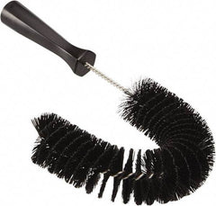 Vikan - 2-1/4" Diam Polyester Hook Brush - 15-1/2" OAL, 6-1/2" Head Length, Polypropylene Handle - Caliber Tooling