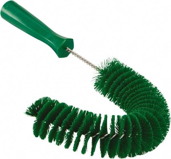 Vikan - 2-1/4" Diam Polyester Hook Brush - 15-1/2" OAL, 6-1/2" Head Length, Polypropylene Handle - Caliber Tooling