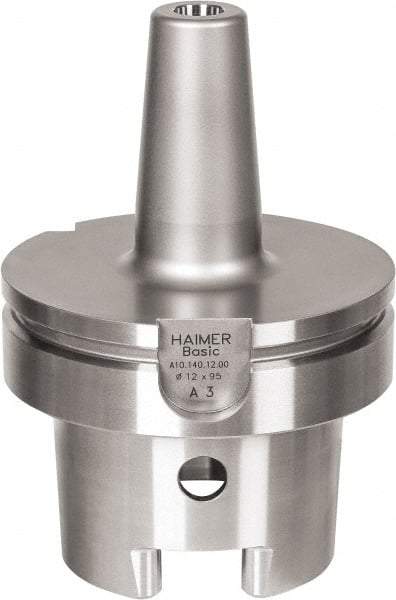 HAIMER - 1/4" Hole Diam, HSK100A Taper Shank Shrink Fit Tool Holder & Adapter - 3" Projection, 21mm Nose Diam, 36mm Clamping Depth, 25,000 RPM - Exact Industrial Supply