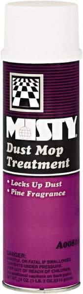 Misty - Aerosol Dust Mop Treatment - Use on Asphalt, Cement, Concrete, Ceramic, Laminates, Finished Wood, Linoleum, Vinyl, Terrazzo, Rubber, Vinyl Composite Tile (VCT) - Caliber Tooling