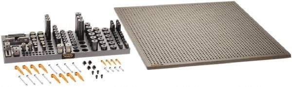 Renishaw - M6, CMM Magnetic & Clamping Kit - Use with CMM Fixtures, Includes 112Pc. Component Set, 600x600mm Plate - Caliber Tooling