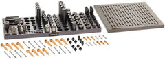 Renishaw - M8, CMM Clamping Kit - Use with CMM Fixtures, Includes 110Pc. Component Set, 300x300mm Plate - Caliber Tooling