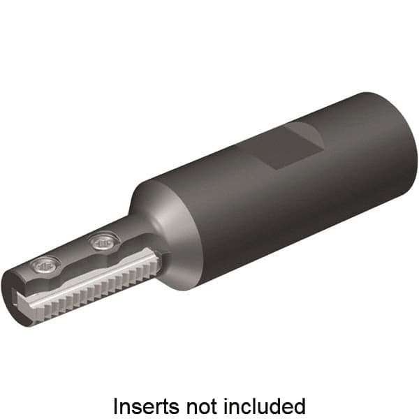 Kennametal - 0.45" Cut Diam, 1.02" Max Depth of Cut, 3/4" Shank Diam, Indexable Thread Mill - Insert Style TMT24, 24mm Insert Size, 1 Insert, Toolholder Style TMT24, 3.23" OAL - Caliber Tooling