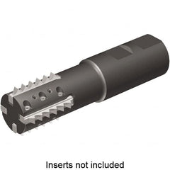 Kennametal - 1.18" Cut Diam, 2.56" Max Depth of Cut, 1-1/4" Shank Diam, Indexable Thread Mill - Insert Style TM41, 41mm Insert Size, 3 Inserts, Toolholder Style TM41, 5" OAL - Caliber Tooling