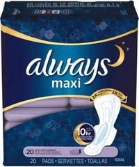 Always - Folded Sanitary Napkins - Extra Heavy Protection, Overnight, Up to 8 Hour Absorbency - Caliber Tooling