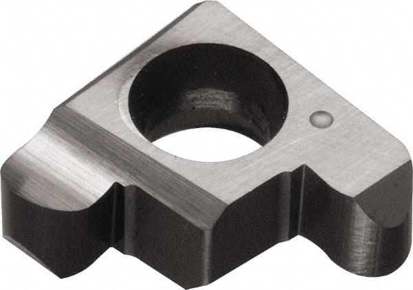 Kyocera - 200GE B Grade PR1225, 2mm Cutting Width Carbide Grooving Insert - 2.2mm Max Depth of Cut, Right Hand, 1mm Corner Radius, Megacoat Finish - Caliber Tooling