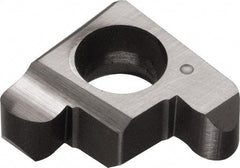 Kyocera - 200GE B Grade PR1225, 2mm Cutting Width Carbide Grooving Insert - 2.2mm Max Depth of Cut, Right Hand, 1mm Corner Radius, Megacoat Finish - Caliber Tooling