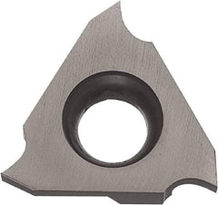 Kyocera - 32TGF Grade PR1215, 1.5mm Cutting Width Carbide Grooving Insert - 2mm Max Depth of Cut, Right Hand, 0.1mm Corner Radius, Megacoat Finish - Caliber Tooling