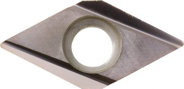 Kyocera - DCGT32.50.2 J Grade PR1225 Carbide Turning Insert - Megacoat Finish, 55° Diamond, 3/8" Inscr Circle, 5/32" Thick, 0.004" Corner Radius - Caliber Tooling