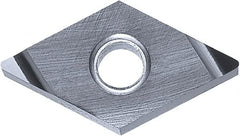 Kyocera - DNGG331 S Grade KW10 Carbide Turning Insert - Uncoated, 55° Diamond, 3/8" Inscr Circle, 3/16" Thick, 1/64" Corner Radius - Caliber Tooling