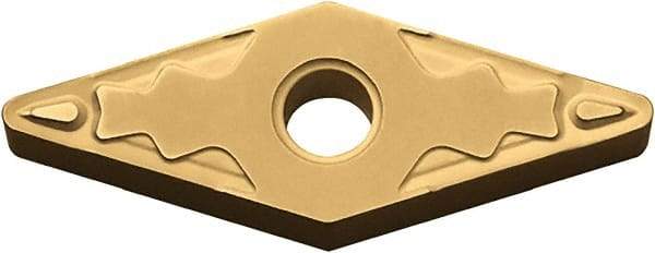 Kyocera - VNMG331 HQ Grade PV90 Cermet Turning Insert - TiN Finish, 35° Diamond, 3/8" Inscr Circle, 3/16" Thick, 1/64" Corner Radius - Caliber Tooling