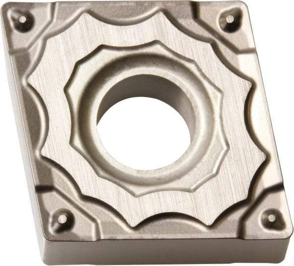 Kyocera - CNMG431 GP Grade PV720 Cermet Turning Insert - TiCN (Megacoat Nano) Finish, 80° Diamond, 1/2" Inscr Circle, 3/16" Thick, 1/64" Corner Radius - Caliber Tooling