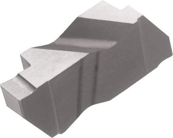 Kyocera - 3062KCGDP Grade TC40, 1/16" Cutting Width Cermet Grooving Insert - 1/8" Max Depth of Cut, Left Hand, 0.008" Corner Radius, TiC/TiN Finish - Caliber Tooling