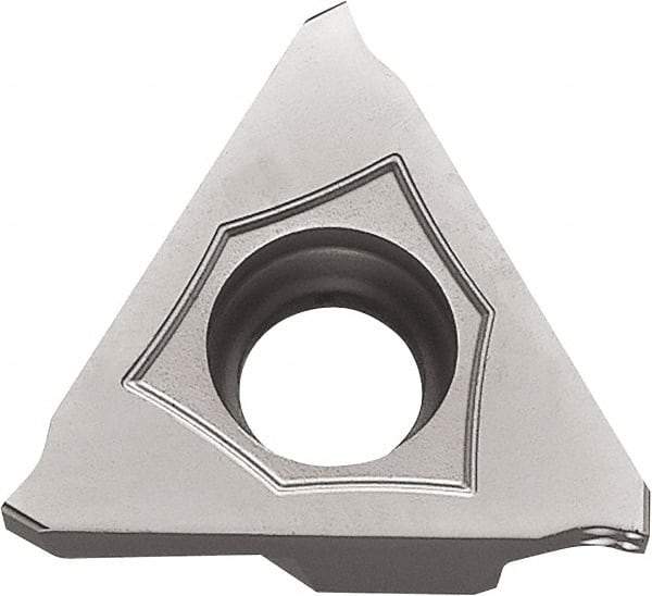 Kyocera - 43GBA MY Grade TN6020, 1.75mm Cutting Width Cermet Grooving Insert - 3.5mm Max Depth of Cut, Left Hand, 0.2mm Corner Radius, TiCN Finish - Caliber Tooling