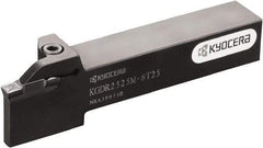 Kyocera - KGD, External, Left Hand, 5.9944mm Max Depth of Cut, 1.9812 to 3mm Groove Width, Indexable Grooving Tool Holder - Multiple Insert Compatibility, 25mm Shank Height, 25mm Shank Width, 150mm OAL - Caliber Tooling