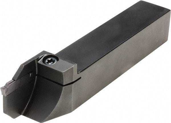 Kyocera - KGD, External, Left Hand, 30mm Max Depth of Cut, 3/32 to 0.118" Groove Width, Indexable Grooving Tool Holder - Multiple Insert Compatibility, 1/2" Shank Height, 1/2" Shank Width, 120.65mm OAL - Caliber Tooling